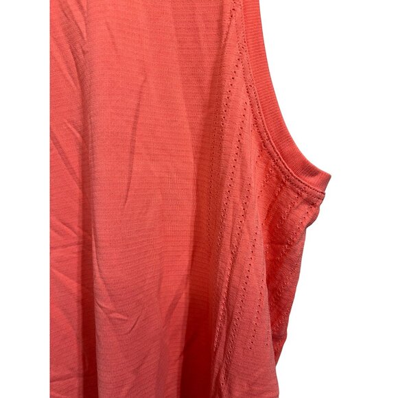 Lululemon Coral Sleeveless Perforated Tank Top Womens Athletic Wear Lightweight - Picture 2 of 8